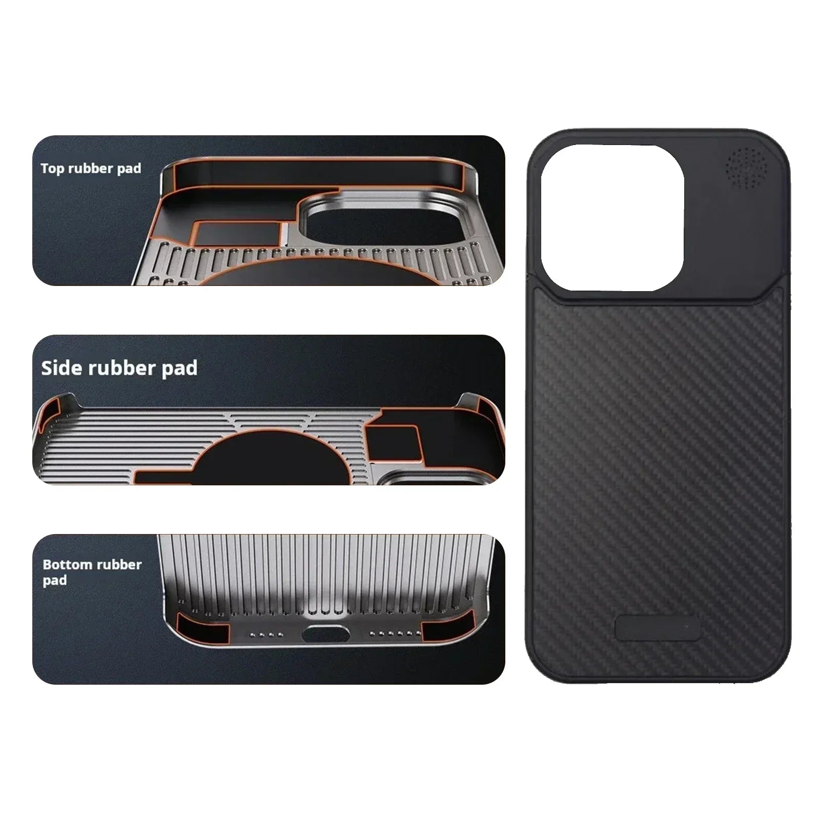 Cazé CarbonAlloy MagSafe Case for iPhone 13–16 Pro Series