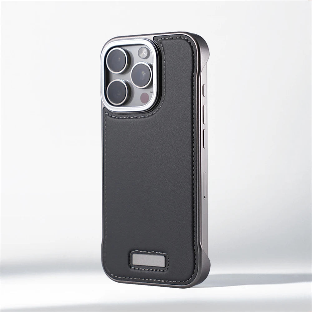 Cazé EdgeLess Leather Case for iPhone 13–16 Series