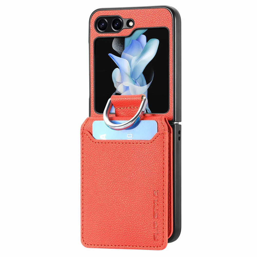 Cazé LycheeRing Wallet Case for Samsung Galaxy Z Flip 2–7 Series