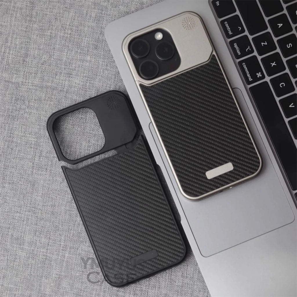 Cazé CarbonAlloy MagSafe Case for iPhone 13–16 Pro Series