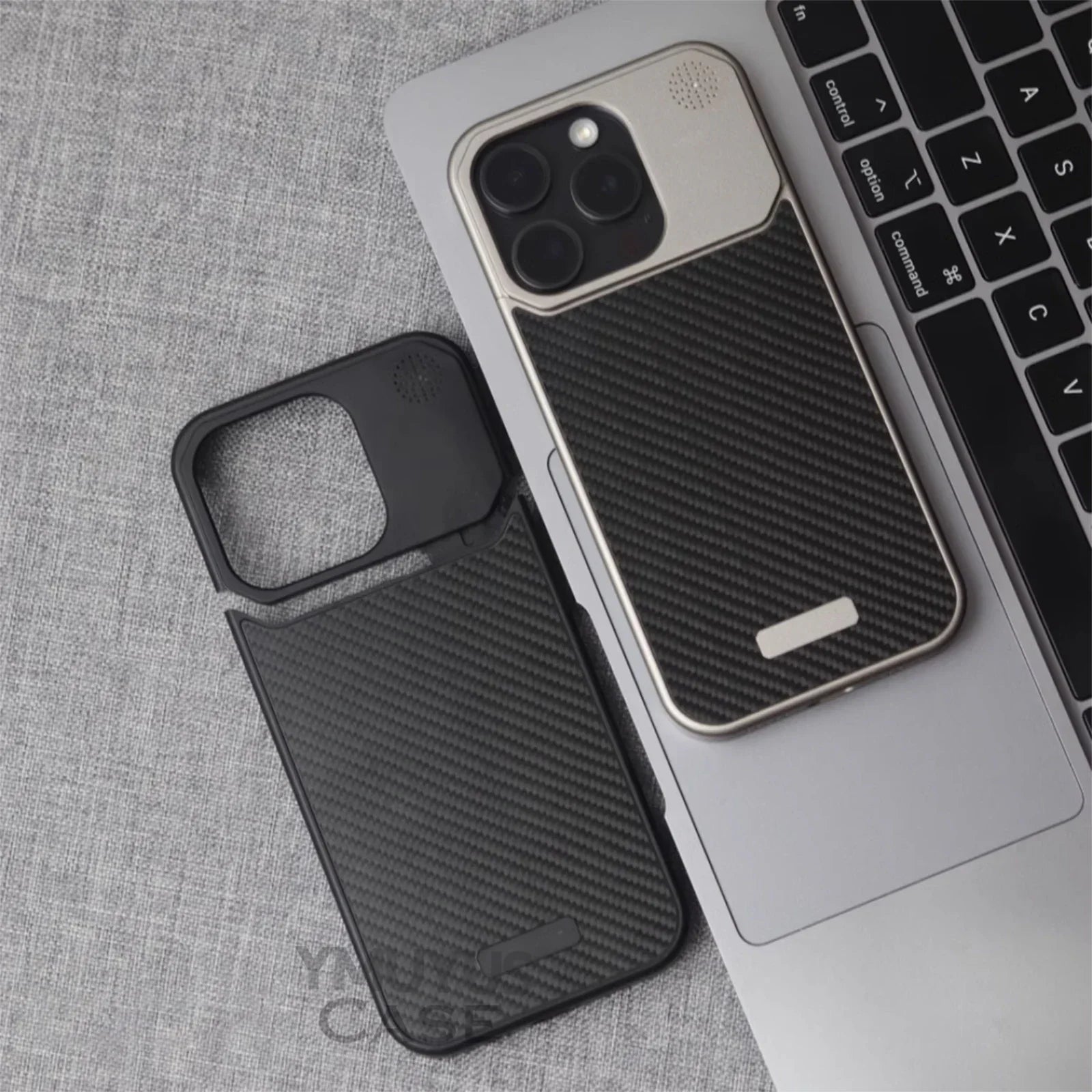 Cazé CarbonAlloy MagSafe Case for iPhone 13–16 Pro Series