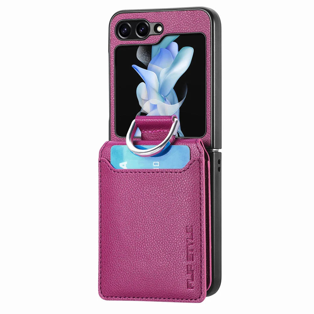 Cazé LycheeRing Wallet Case for Samsung Galaxy Z Flip 2–7 Series