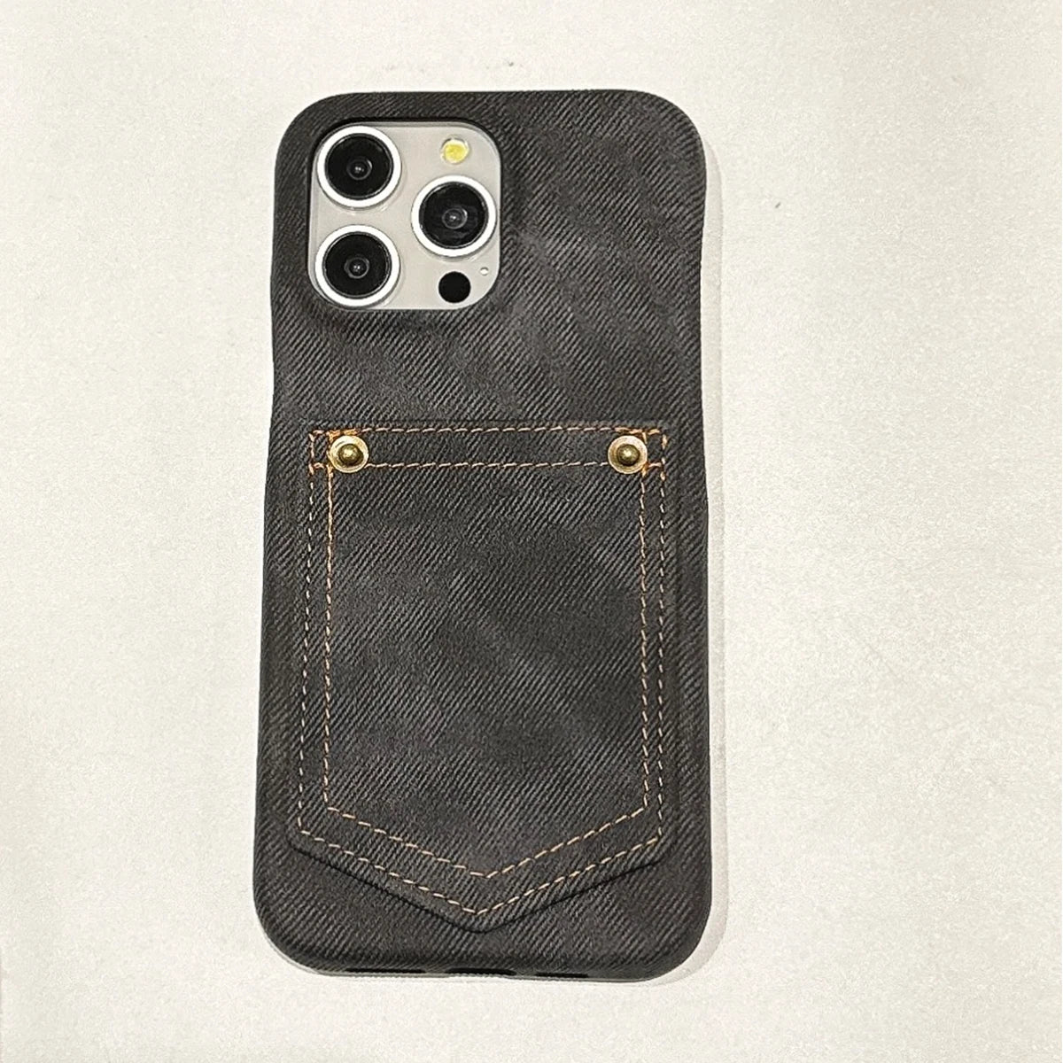 Cazé DenimCard Case for iPhone 11–15 Series