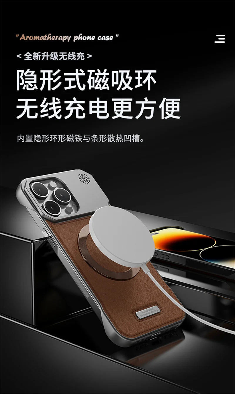 Cazé AromaLeather MagSafe Case for iPhone 11–17 Series