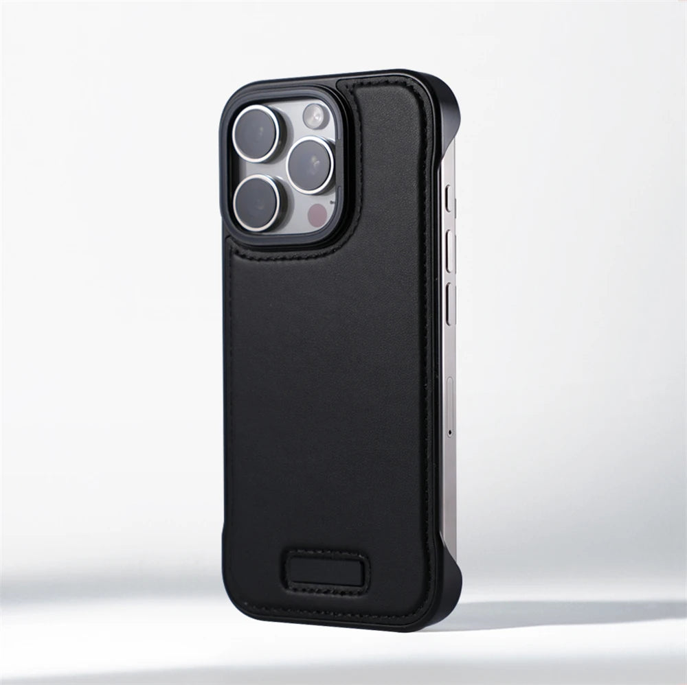 Cazé EdgeLess Leather Case for iPhone 13–16 Series