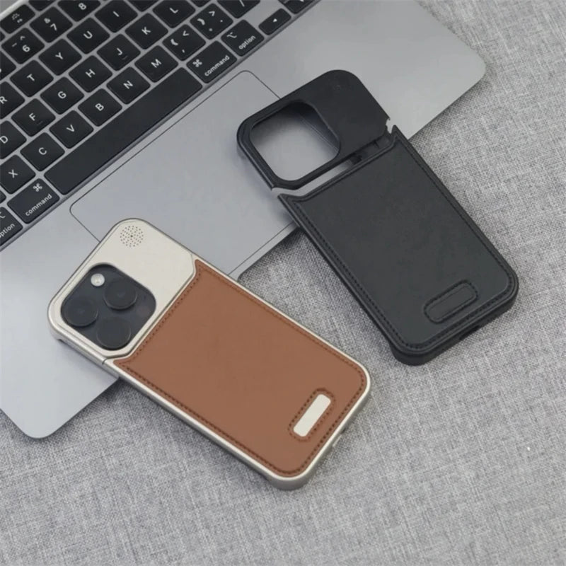 Cazé AlloyEdge Leather Case for iPhone 14–17 Pro Max
