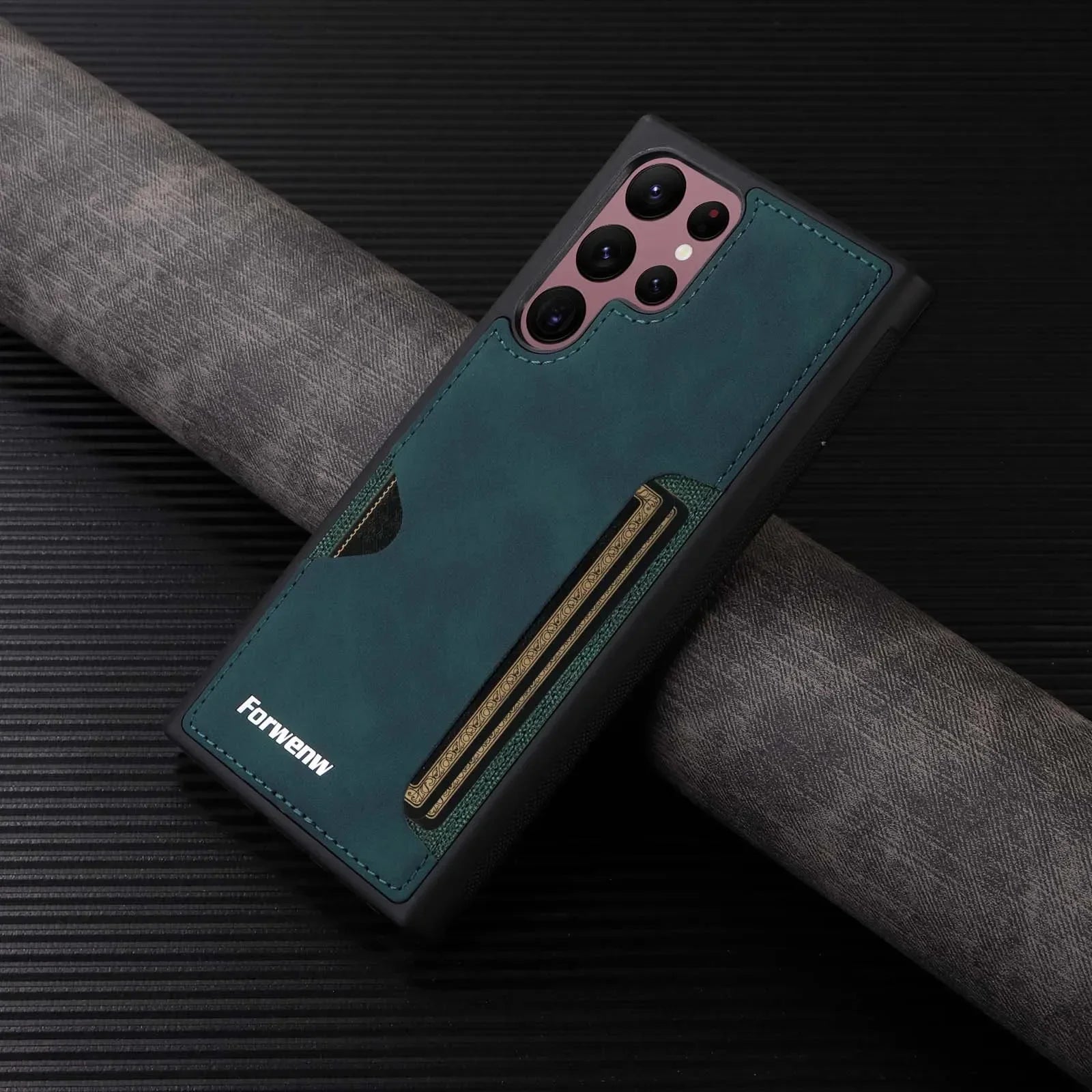 Cazé CrocoLux Leather Case  for Samsung Galaxy S20–S25 Series