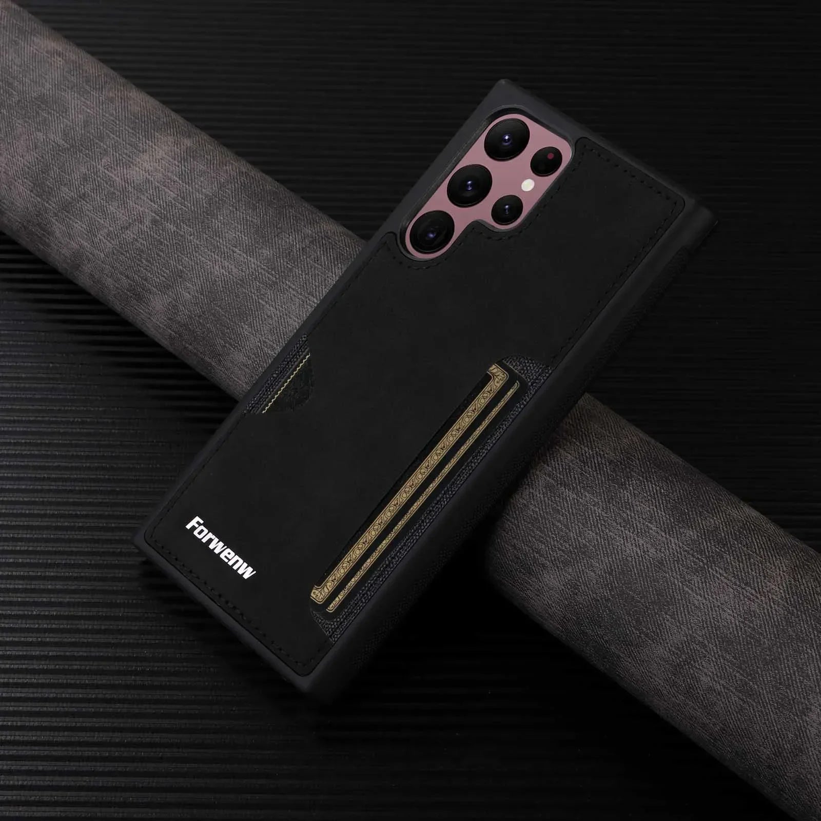 Cazé CrocoLux Leather Case  for Samsung Galaxy S20–S25 Series