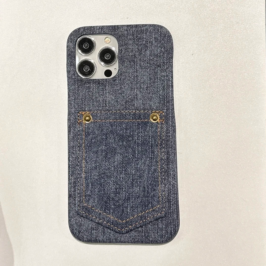 Cazé DenimCard Case for iPhone 11–15 Series
