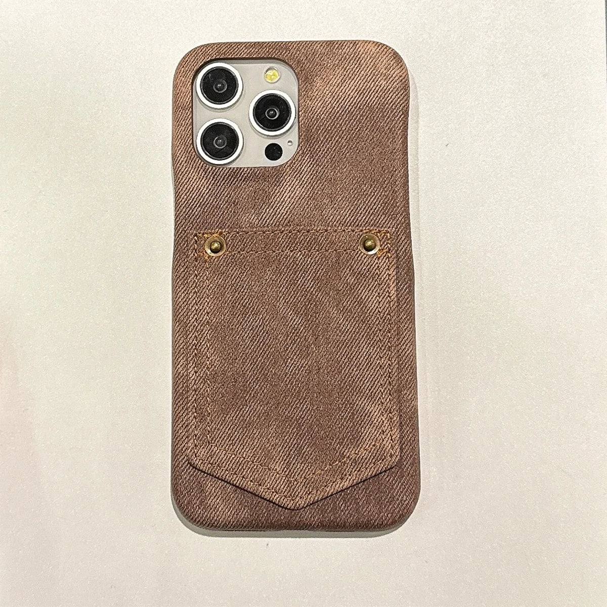 Cazé DenimCard Case for iPhone 11–15 Series