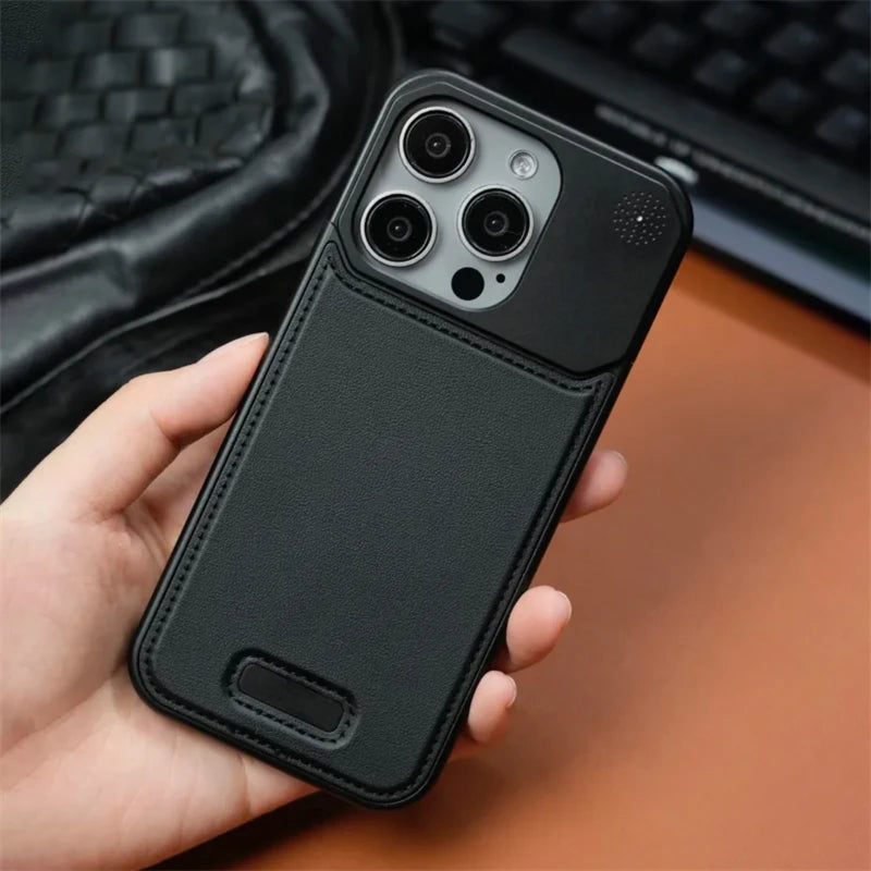 Cazé AlloyEdge Leather Case for iPhone 14–17 Pro Max
