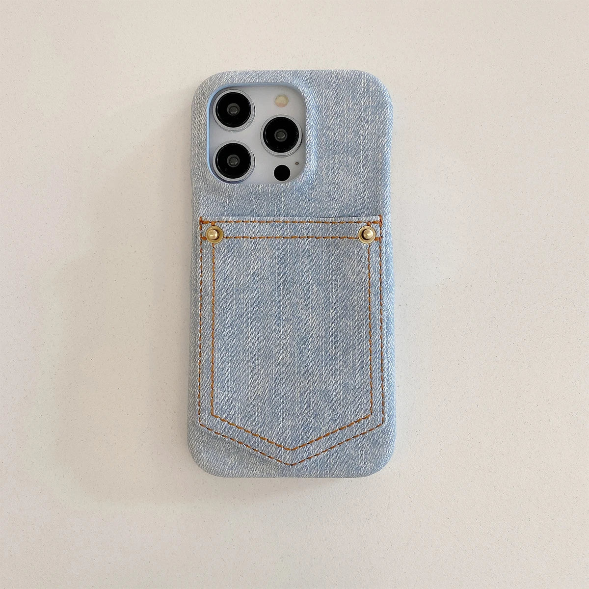 Cazé DenimCard Case for iPhone 11–15 Series