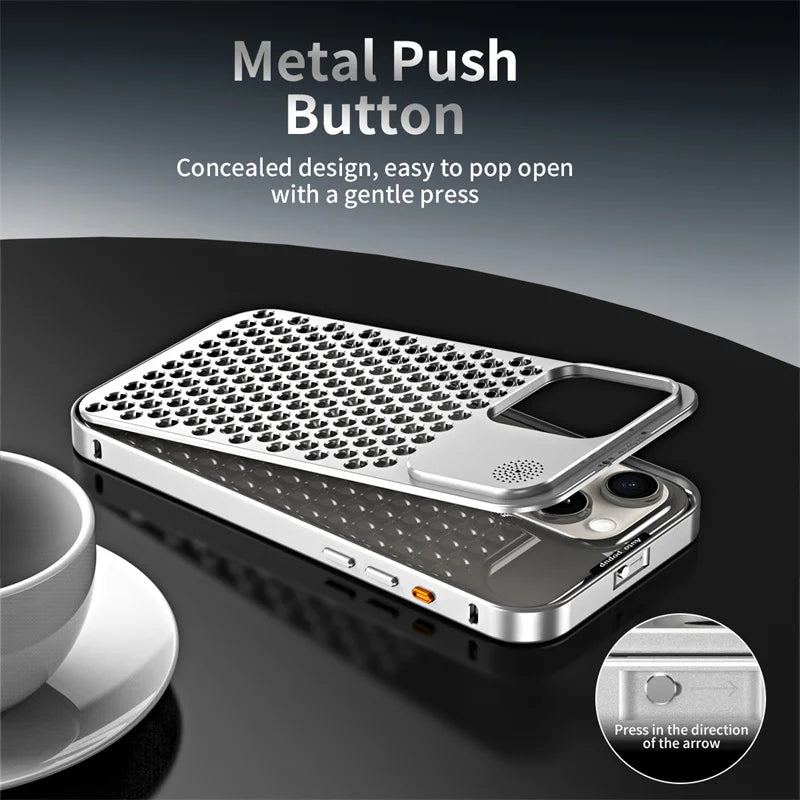 ChatGPT said:  Cazé AeroMetal Case for iPhone 12–16 Series