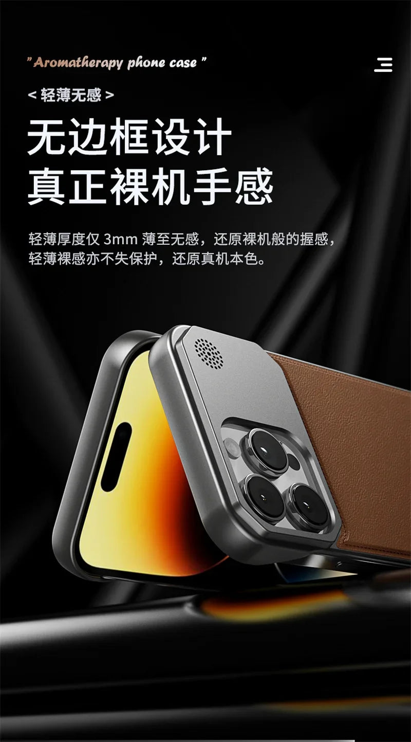 Cazé AromaLeather MagSafe Case for iPhone 11–17 Series