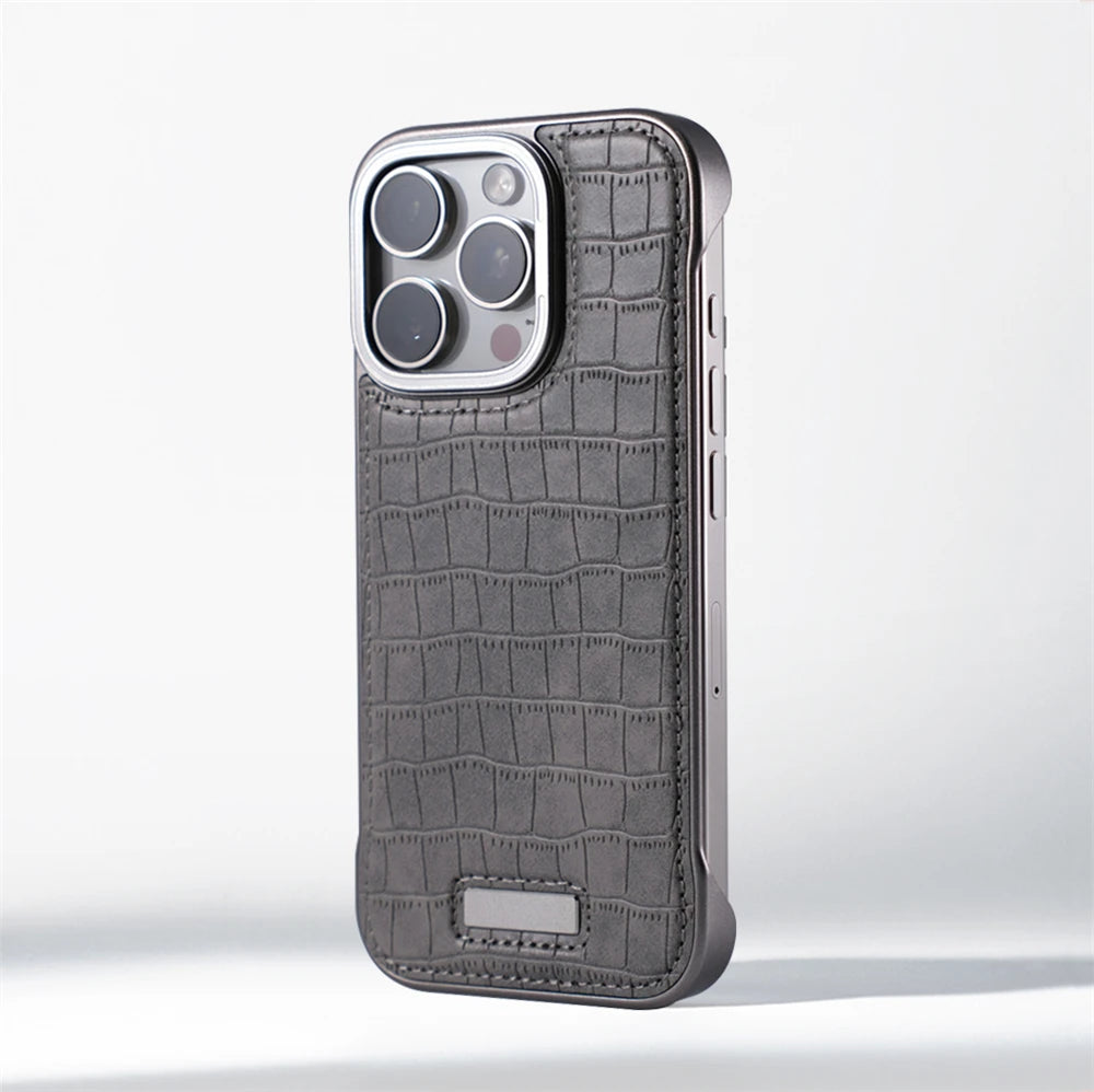 Cazé EdgeLess Leather Case for iPhone 13–16 Series