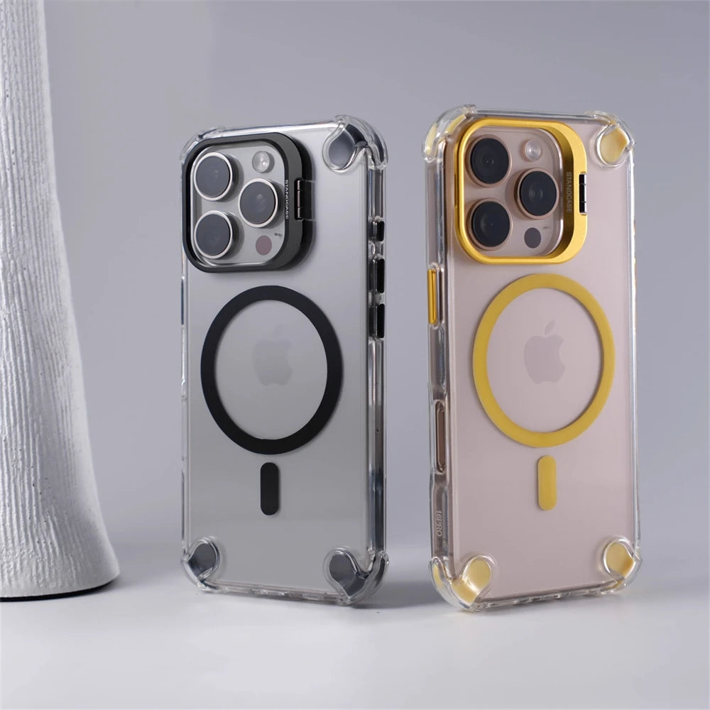 Cazé CrystalStand MagSafe Case for iPhone 12–17 Series