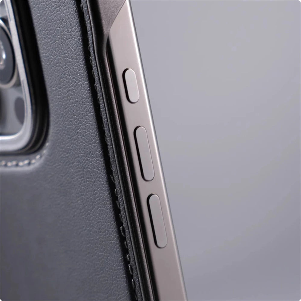 Cazé EdgeLess Leather Case for iPhone 13–16 Series