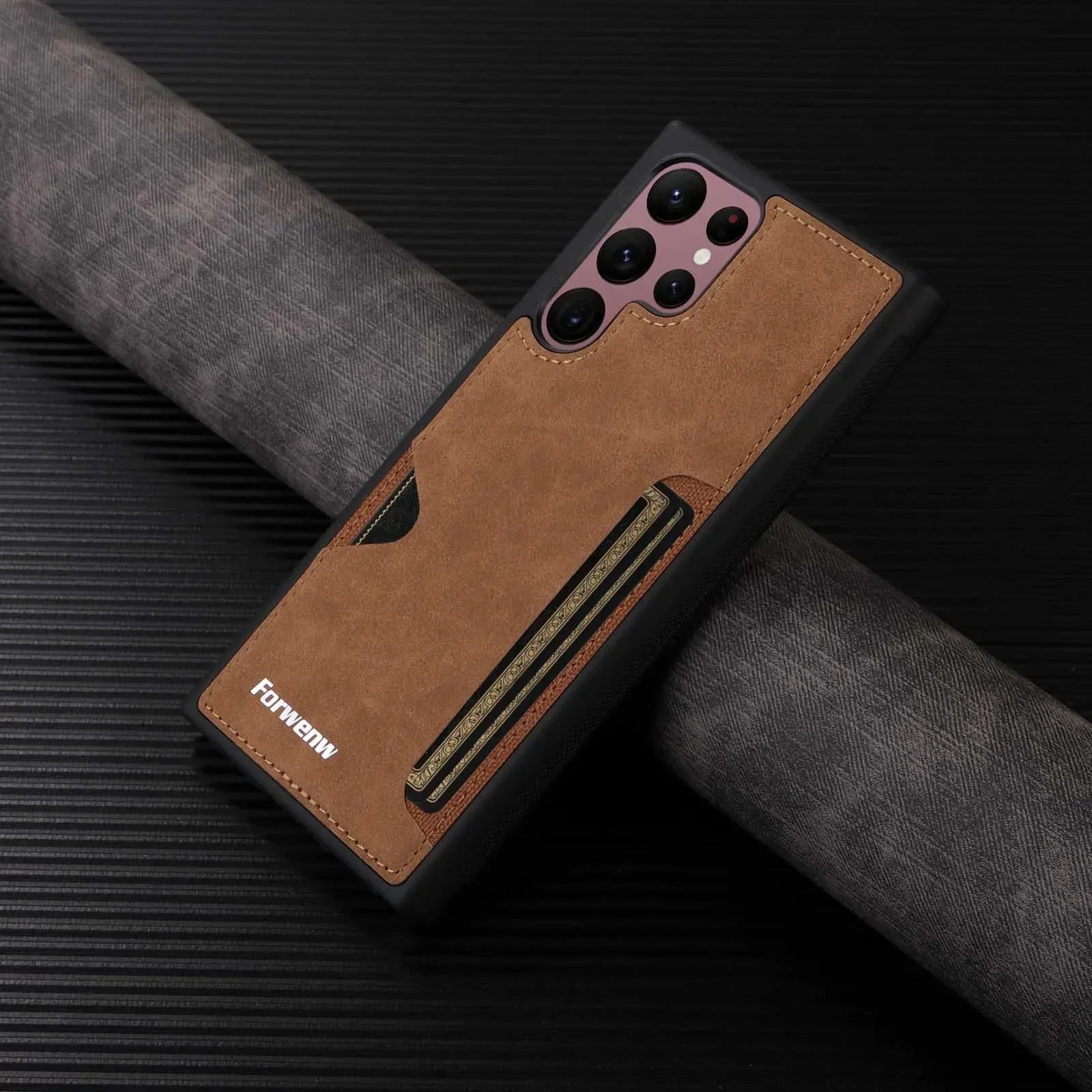 Cazé CrocoLux Leather Case  for Samsung Galaxy S20–S25 Series