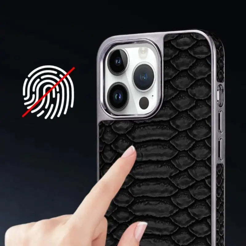Cazé SerpentLux Leather Case for iPhone 12–16 Series