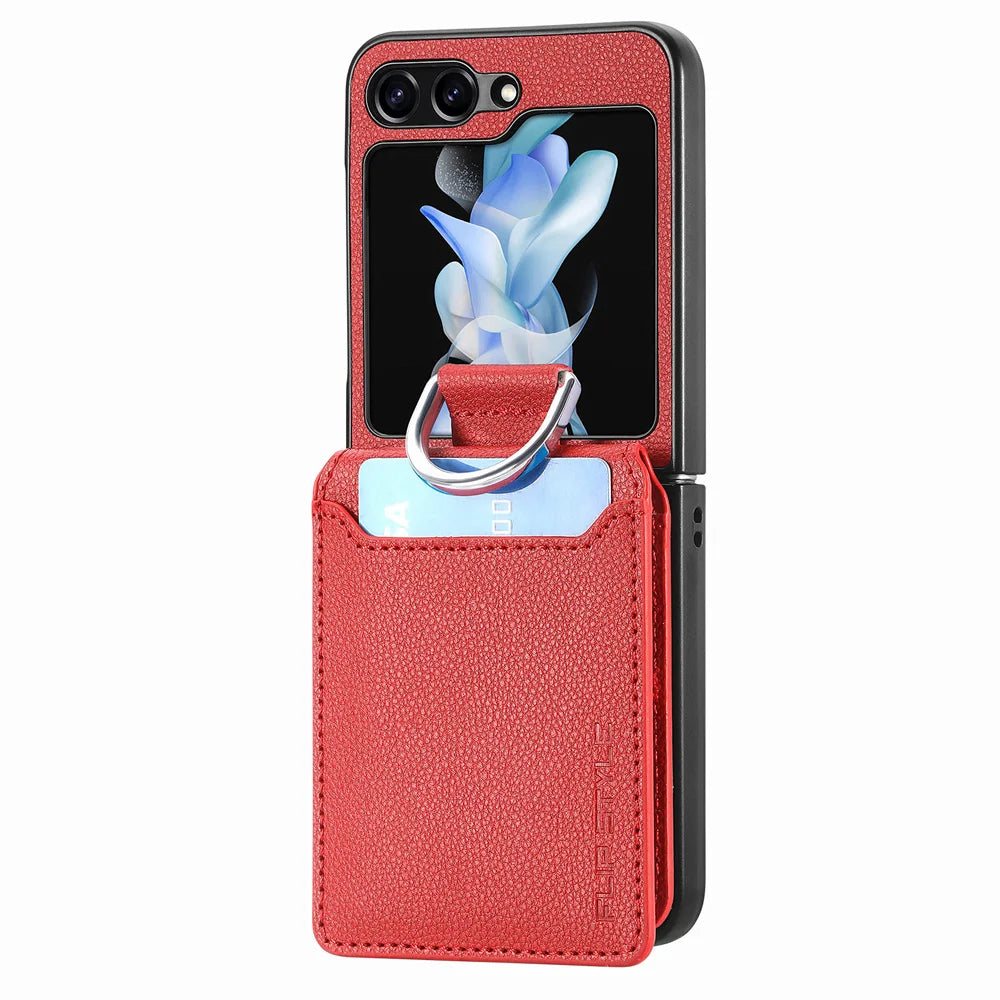 Cazé LycheeRing Wallet Case for Samsung Galaxy Z Flip 2–7 Series